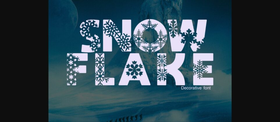 Snowflake Font Poster 3