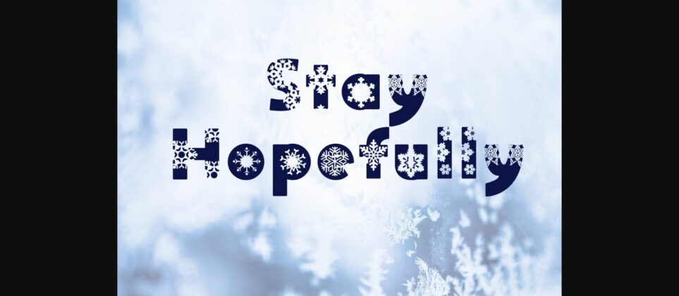 Snowflake Font Poster 9