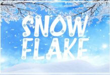 Snowflake Font Poster 1