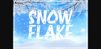 Snowflake Font Poster 1