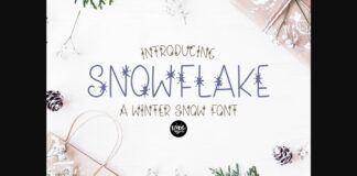 Snowflake Font Poster 1