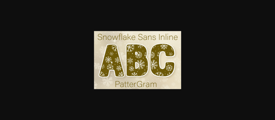 Snowflake Font Poster 1