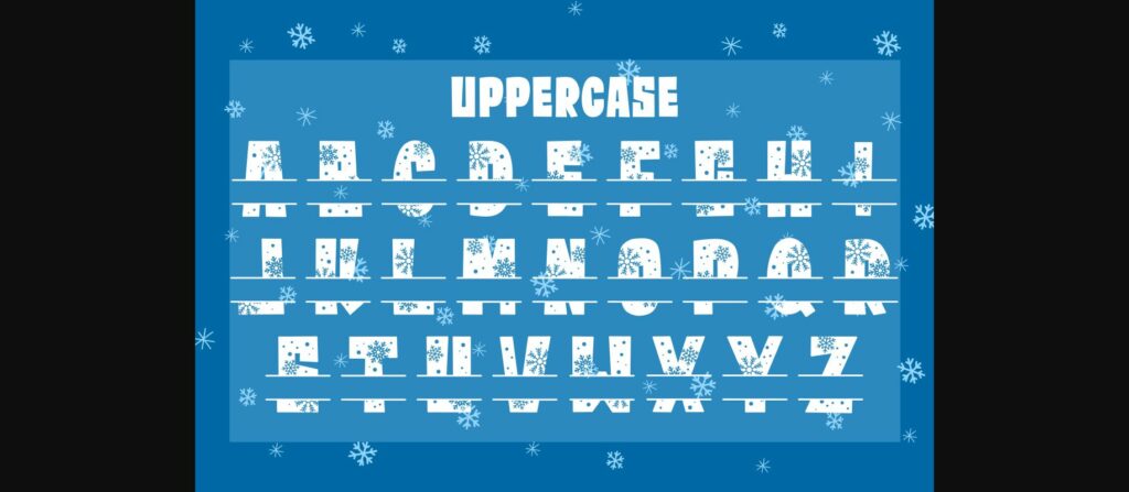 Snowing Cold Outside Font Poster 5