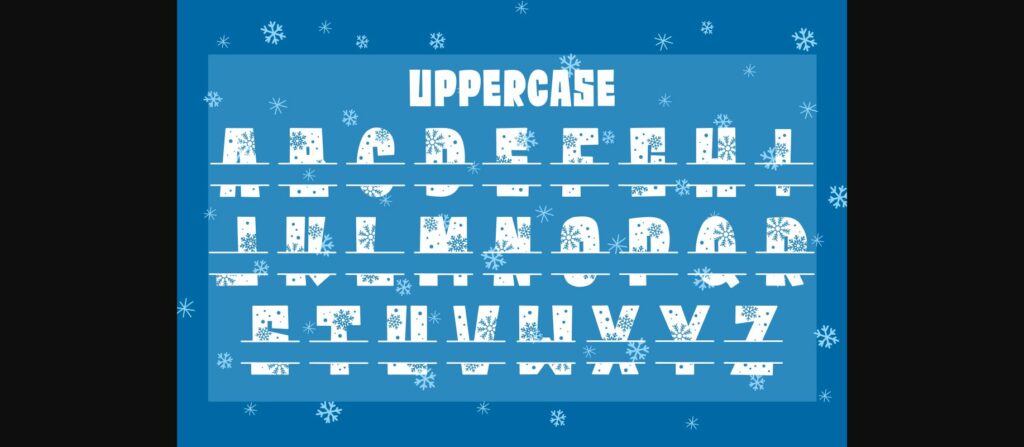Snowing Cold Outside Font Poster 5