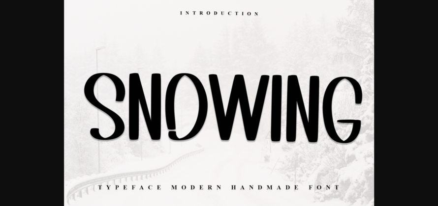Snowing Font Poster 3