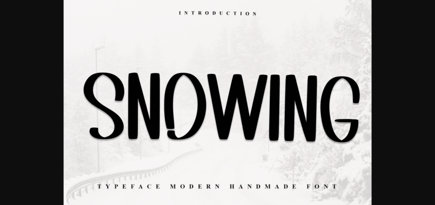 Snowing Font Poster 1