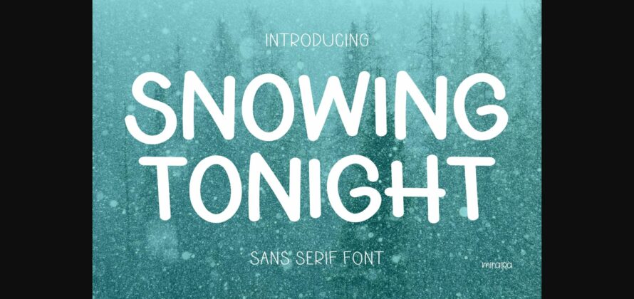 Snowing Tonight Font Poster 3