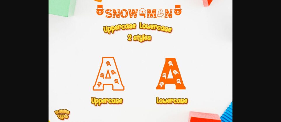 Snowman Font Poster 7