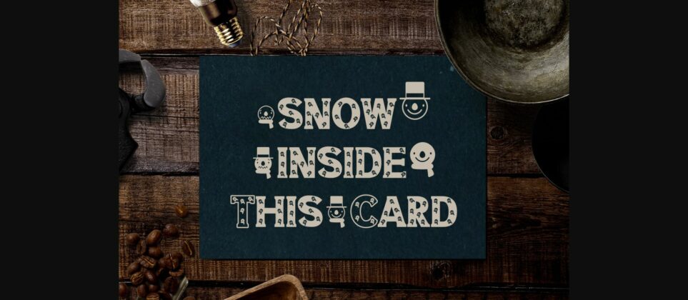 Snowman Font Poster 10