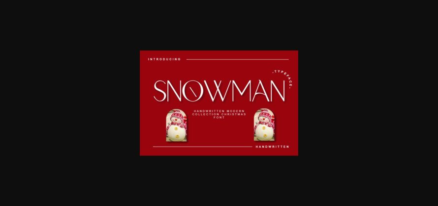 Snowman Font Poster 3