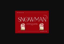 Snowman Font Poster 1