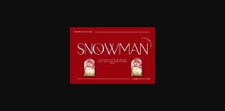Snowman Font Poster 1