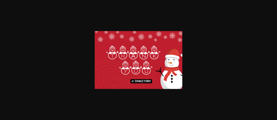 Snowman Version One Font Poster 7