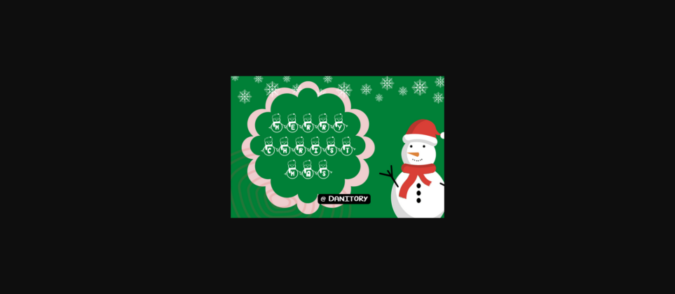 Snowman Version Two Font Poster 6