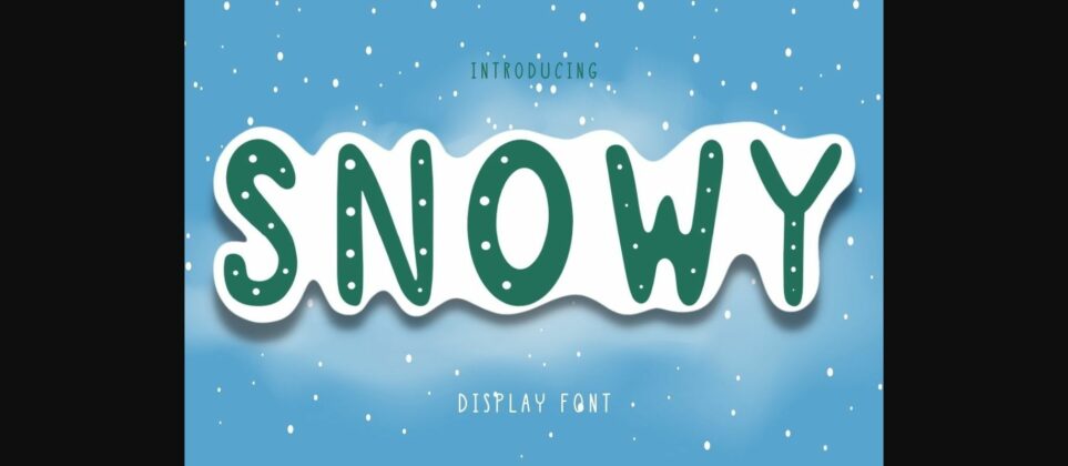 Snowy Font Poster 3