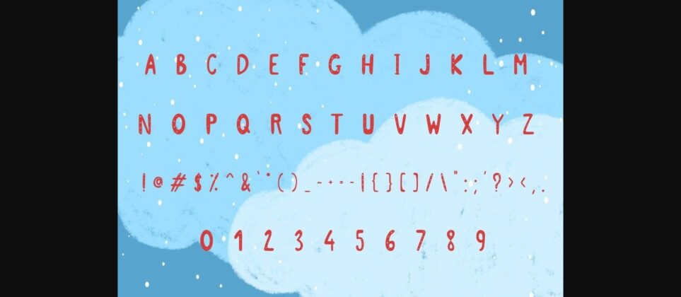 Snowy Font Poster 7