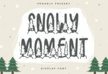 Snowy Moment Font Snowy Moment Font Poster 1