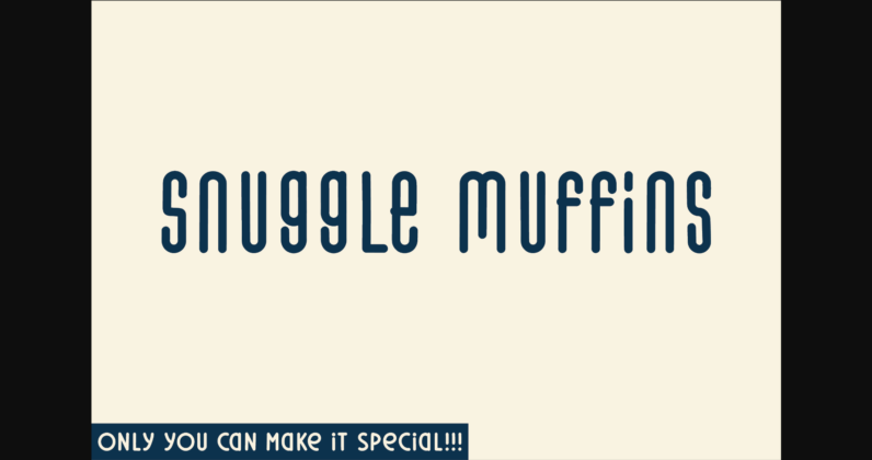 Snuggle Muffins Font Poster 3