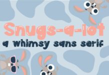 Snugs a Lot Font Poster 1