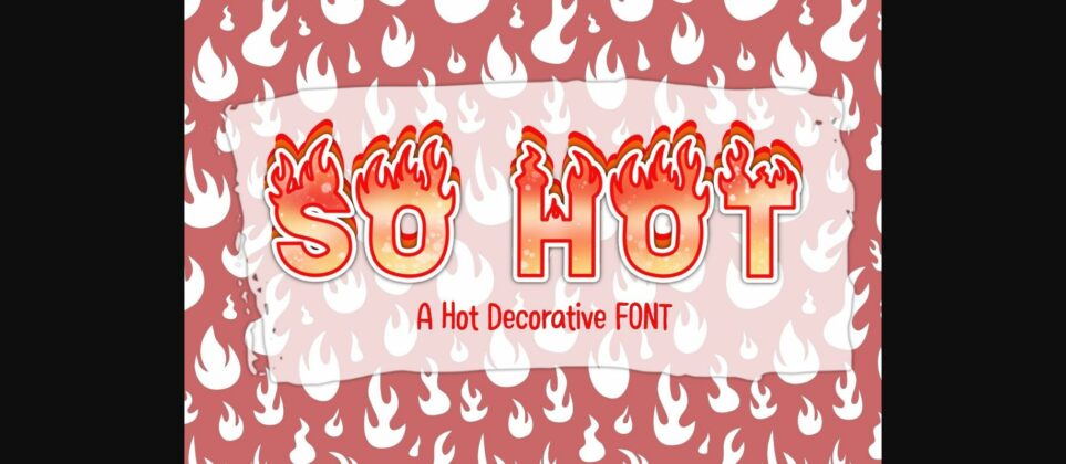 So Hot Font Poster 3
