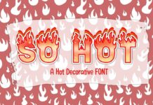 So Hot Font Poster 1