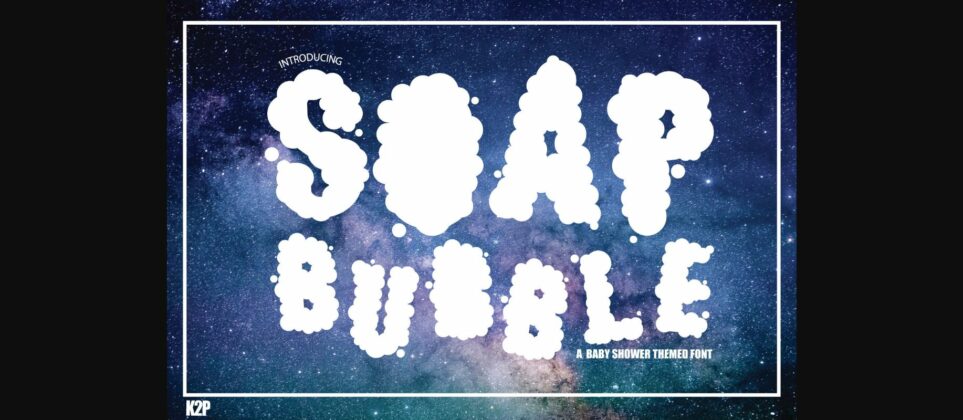 Soap Bubble Font Poster 3