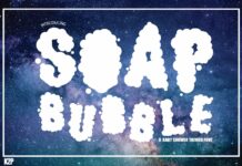 Soap Bubble Font Poster 1