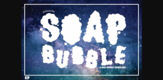 Soap Bubble Font Poster 1