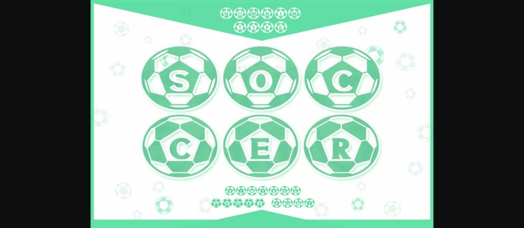 Soccer Font Poster 3