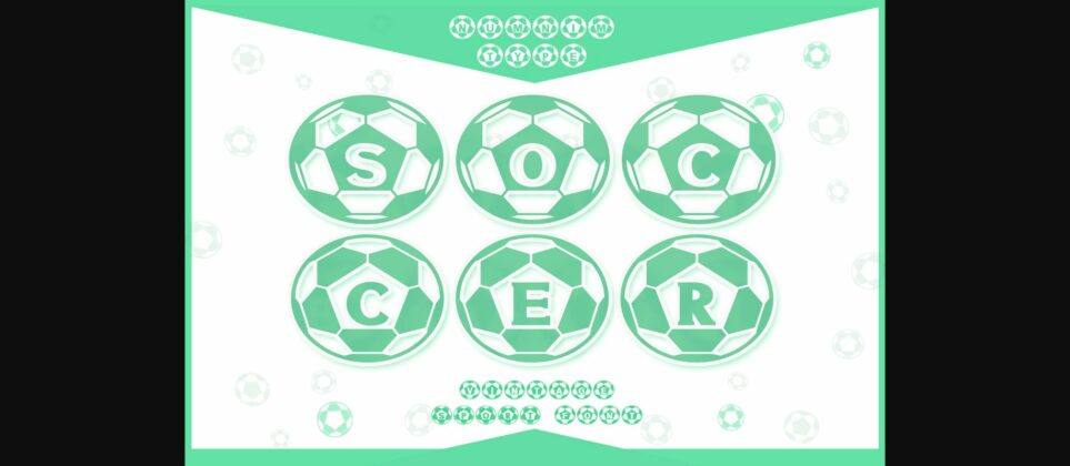 Soccer Font Poster 1