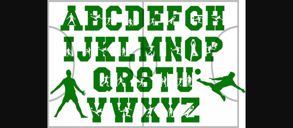 Soccer Font Poster 4