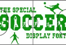 Soccer Font Poster 1