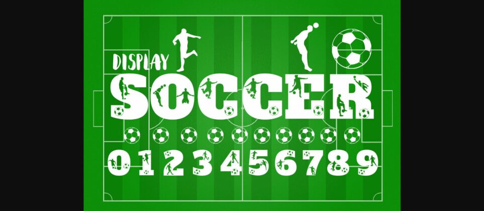 Soccer Font Poster 3