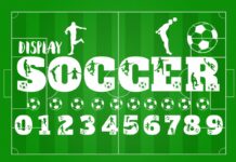 Soccer Font Poster 1