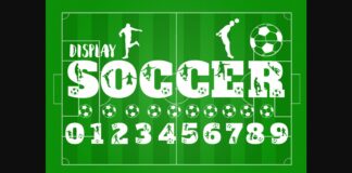 Soccer Font Poster 1