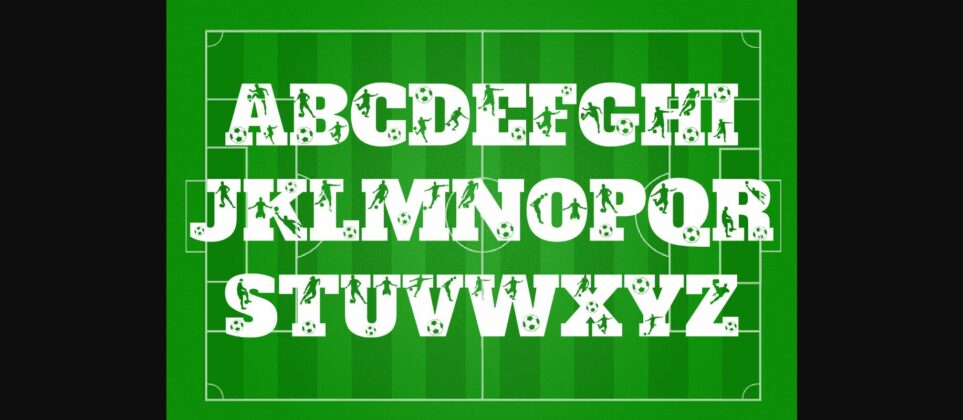 Soccer Font Poster 2