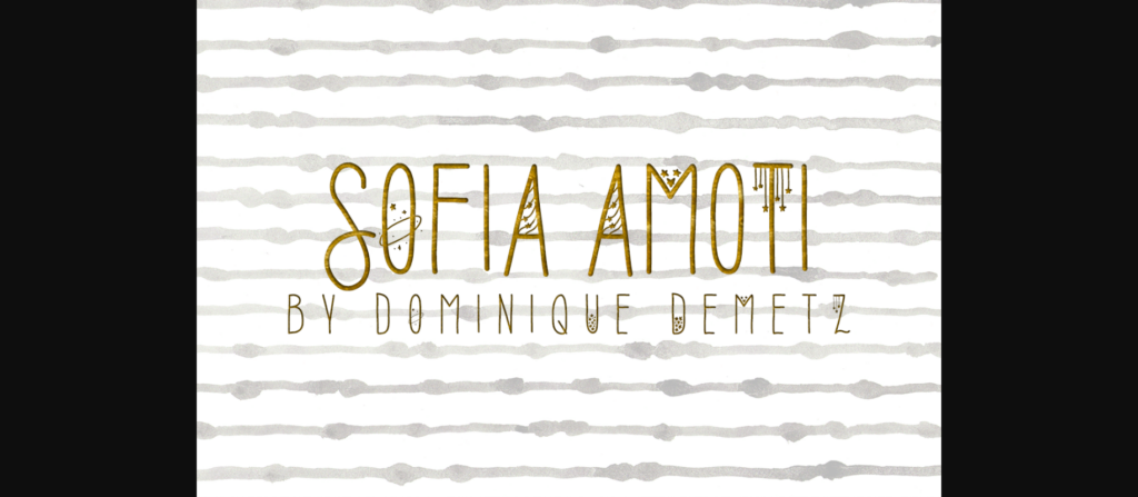 Sofia Amoti Font Poster 1
