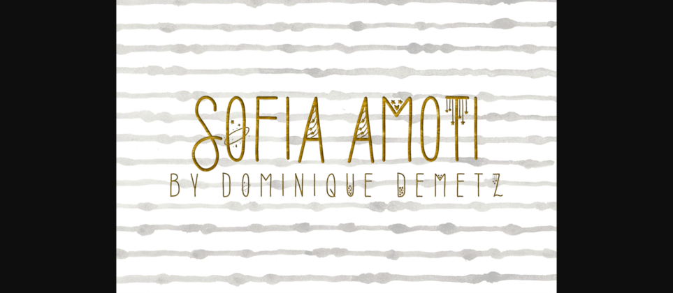 Sofia Amoti Font Poster 3