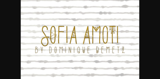 Sofia Amoti Font Poster 1