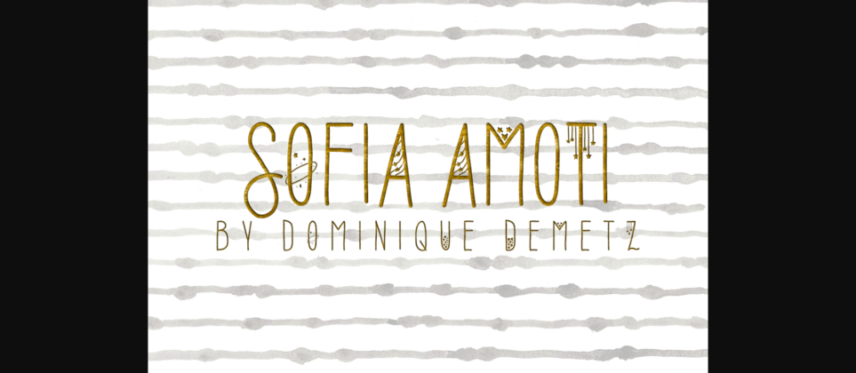 Sofia Amoti Font Poster 1