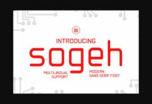 Sogeh Font Poster 1