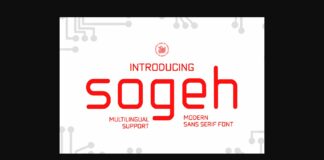 Sogeh Font Poster 1