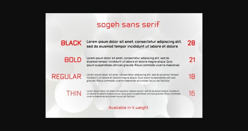 Sogeh Font Poster 4