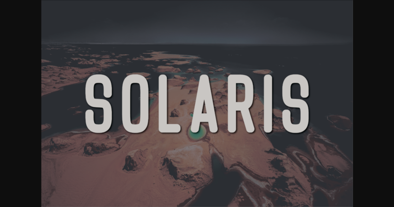 Solaris Font Poster 3