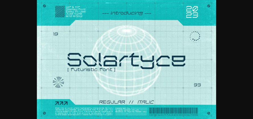 Solartyce Font Poster 3