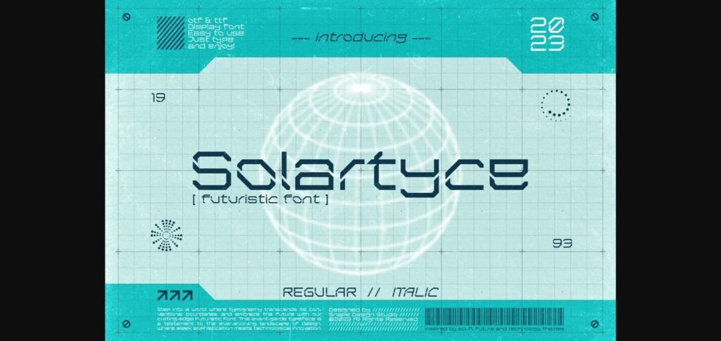 Solartyce Font Poster 1