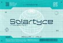 Solartyce Font Poster 1