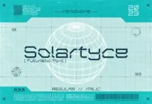 Solartyce Font Solartyce Font Poster 1