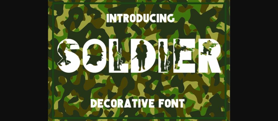 Soldier Font Poster 3