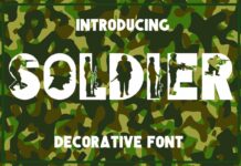 Soldier Font Poster 1